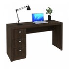 Escrivaninha 3 Gavetas Me4102 Com 2 Estantes Para Escritório