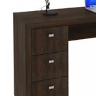 Escrivaninha 3 Gavetas Me4102 Com 2 Estantes Para Escritório