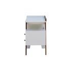 Escrivaninha 3 Gavetas Skrive - Amêndoa Branco