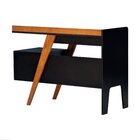 Escrivaninha 3 Gavetas Skrive - Amêndoa Preto