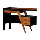 Escrivaninha 3 Gavetas Skrive - Amêndoa Preto