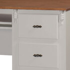 Escrivaninha 3 Gavetas Suporte Teclado E Divisor De Ambiente