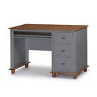 Escrivaninha 3 Gavetas Suporte Teclado E Divisor De Ambiente