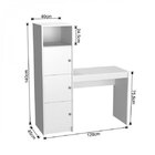 Escrivaninha 3 Portas 1 Nicho Fortaleza Nova Mobile Mel/preto