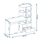 Escrivaninha 3 Prateleiras 2 Gavetas Elisa Permobili