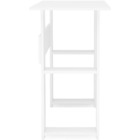 Escrivaninha 4 Nichos Lapa Espresso Móveis Branco