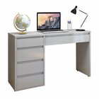 Escrivaninha 5 Gavetas 100% Mdf Berlim Yescasa Off White