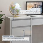 Escrivaninha 5 Gavetas 100% Mdf Berlim Yescasa Off White