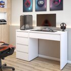 Escrivaninha 5 Gavetas 136cm 100% Mdf Berlim Yescasa Branca