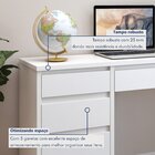 Escrivaninha 5 Gavetas 136cm 100% Mdf Berlim Yescasa Branca
