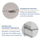 Escrivaninha 5 Gavetas 8500 Escritório Branco