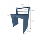 Escrivaninha 72cmx42cm Com Vib Móveis 1 Gaveta 72cm Bramov Az