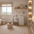 Escrivaninha 75x100x45cm MDF Branco com Gavetas Letrim Agardi