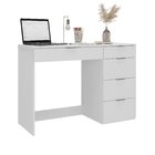 Escrivaninha 8500 Escritório 5 Gavetas 112cm Branco Yescasa B