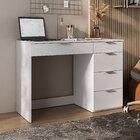 Escrivaninha 8500 Escritório 5 Gavetas 112cm Branco Yescasa B