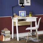 Escrivaninha 90cm 1 Gaveta Branco Fosco Tauari Nobre Europ Sh