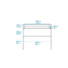 Escrivaninha 90cm Brv Móveis Branco Branco