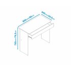 Escrivaninha 90cm Brv Móveis Branco Branco