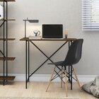 Escrivaninha 90cm Industrial Tube Artesano Vermont/preto