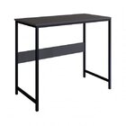 Escrivaninha 90cm Placa E Ponto Grafite Grafite