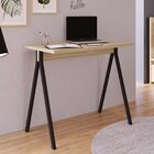 Escrivaninha 90cm Slim Industrial Artesano Carvalho Treviso/p