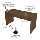 Escrivaninha 90cmx47cm 90cm Marrom Marrom