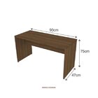 Escrivaninha 90cmx47cm 90cm Marrom Marrom