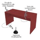 Escrivaninha 90cmx47cm Móveis 90cm Bramov Vermelho Vermelho