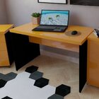 Escrivaninha 90cmx60cm 40mm Preto/amarela