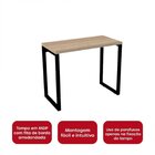 Escrivaninha 90cmx60cm Pe30 Móveis 90cm Pandin Noce E Natural