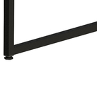Escrivaninha 90x60cm Marrom e Preto Aço e MDP Industrial Multivisão
