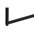 Escrivaninha 90x60cm Preto Aço e MDP Industrial Multivisão