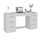 Escrivaninha 9 Gavetas Branco - Foscarini