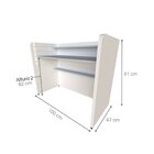 Escrivaninha / Mesa Infantil Com Regulagem De Altura Branco/c