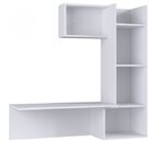 Escrivaninha Aérea 4 Nichos Est018  Branca