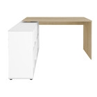 Escrivaninha Artany Nero Com 8 Nichos