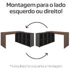 Escrivaninha Artany Nero Com 8 Nichos