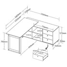 Escrivaninha Artany Next Com Gavetas