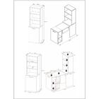 Escrivaninha Articulável Com Prateleiras Multimóveis Vcr25066