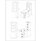 Escrivaninha Articulável Com Prateleiras Multimóveis Vcr25066