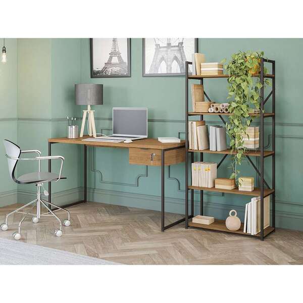 Escrivaninha Austin 1 Gv Freijó E Preto