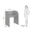 Escrivaninha/balcão Atendimento 91cm Multimóveis Cr25171 Cinza