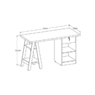 Escrivaninha Bali Branco - Carmolar Móveis