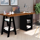 Escrivaninha Bali Canela/preto – Carmolar Móveis