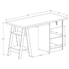 Escrivaninha Bali Canela/preto – Carmolar Móveis