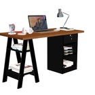 Escrivaninha Bali Canela/preto – Carmolar Móveis