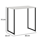 Escrivaninha Branca Gênova Tampo 80cm X 50cm