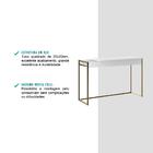 Escrivaninha Branca Tubo Ouro Velho Carraro