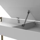 Escrivaninha Branca Tubo Ouro Velho Carraro