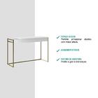 Escrivaninha Branca Tubo Ouro Velho Carraro